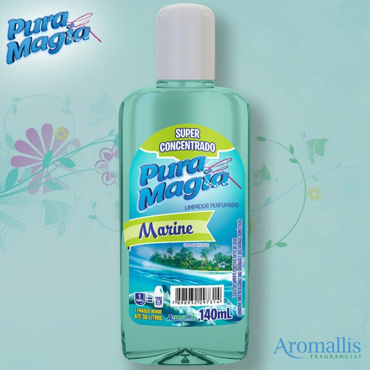 Kit 2 Limpador Super Concentrado 140 ml - Marine - Pura Magia