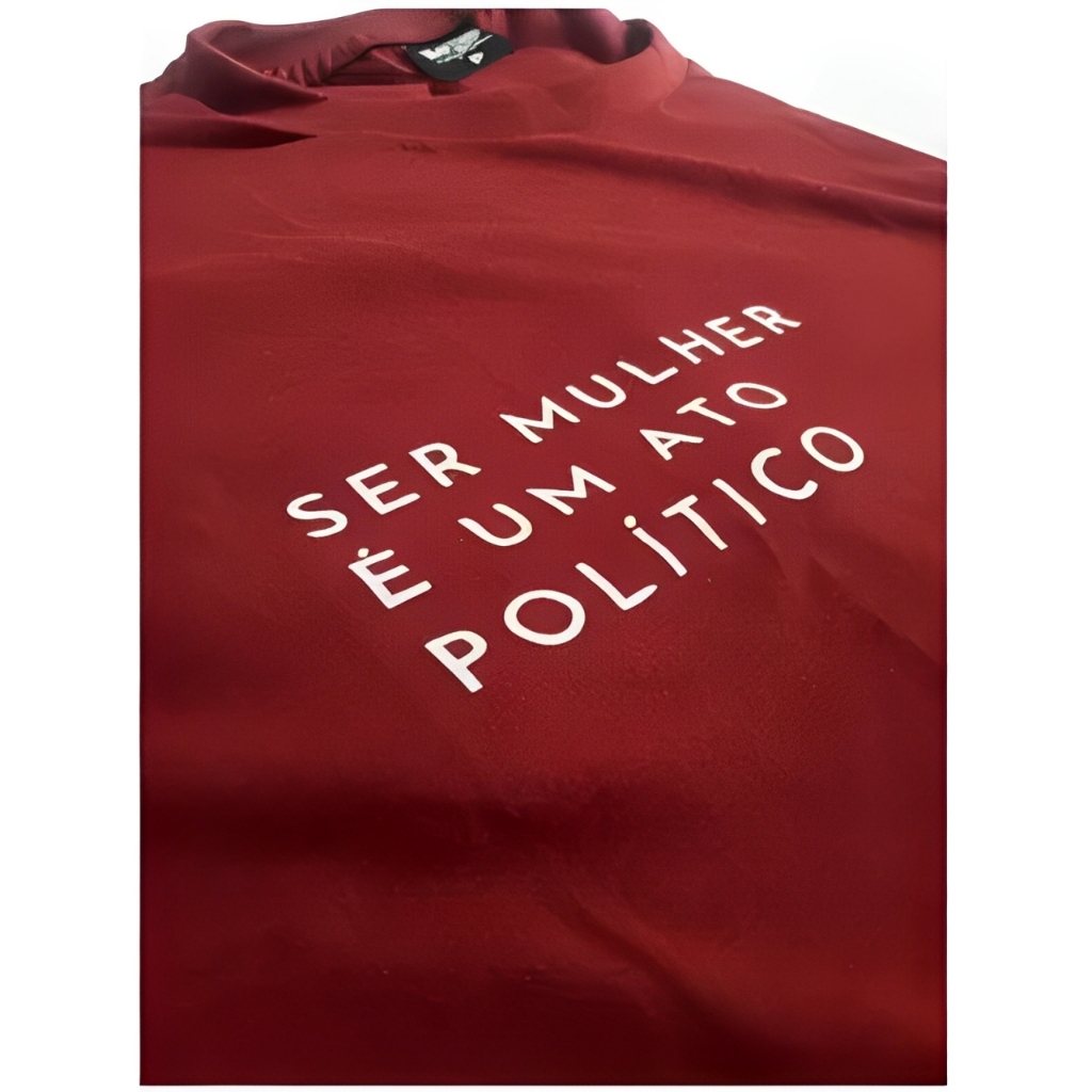 Camisa Baby Look Feminista Ser Mulher É Um Ato Político Camiseta Feminina Novidade em Oferta na Shopee