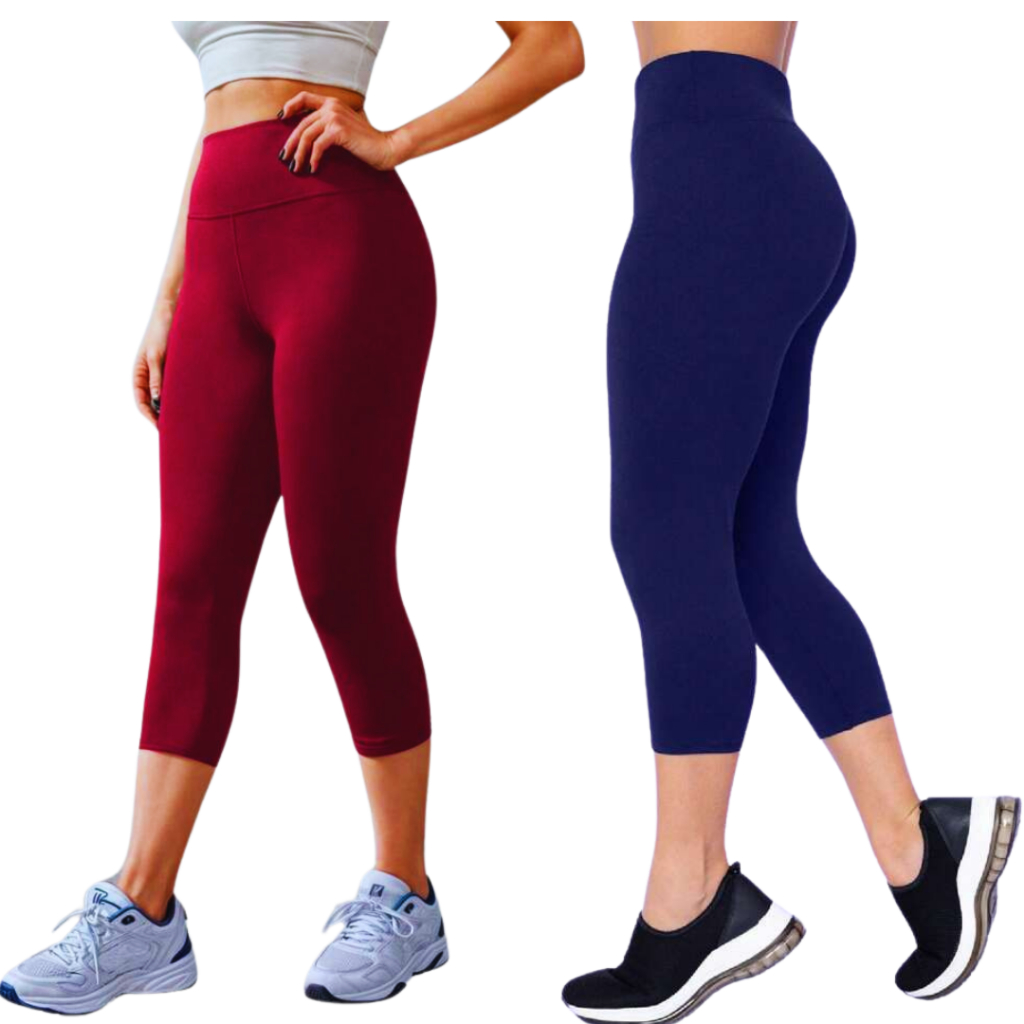 Corsario Capri Academia feminino cintura alta legging academia lisa