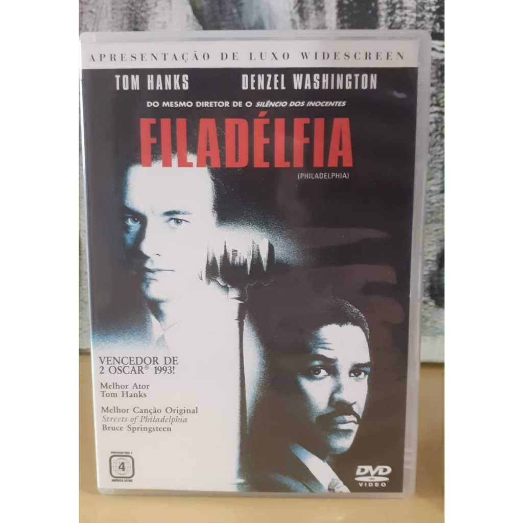 DVD Filadélfia (Tom Hanks & Denzel Washington)