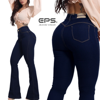 Calça Jeans Flare Plus size Feminina Cos Alto Levanta Bumbum Com Lycra Boca De Sino Premium em Oferta na Shopee