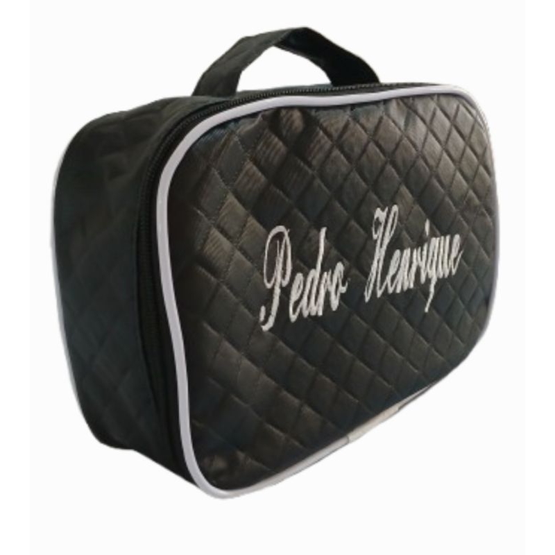 Necessaire personalizada preto com branco em Oferta na Shopee