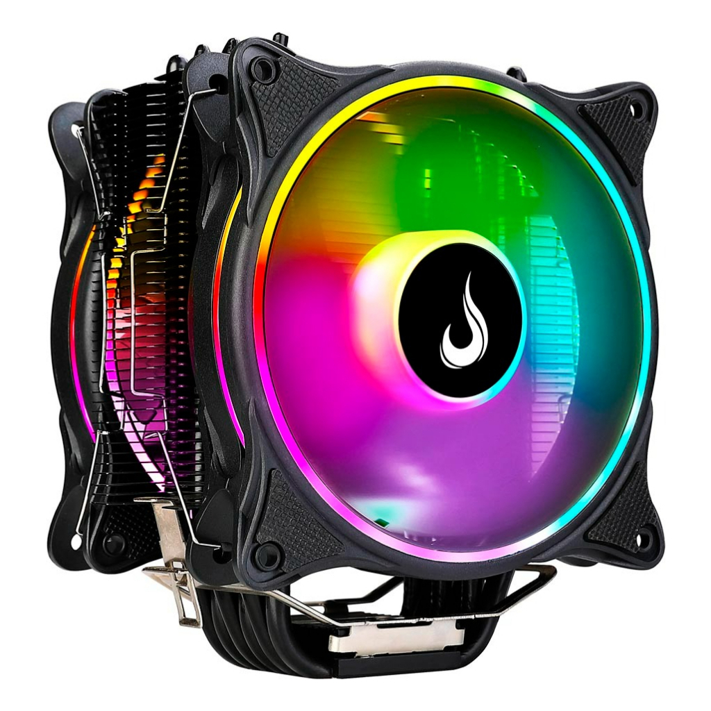 Cooler Gamer G800 Dual Fan 120mm | 6 Heatpipes Led ARGB | Processador Intel LGA 1700 1200 1150 1151 AMD Ryzen AM5 AM4