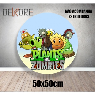 Painel Plants Vs Zombies Com Elástico em Oferta na Shopee