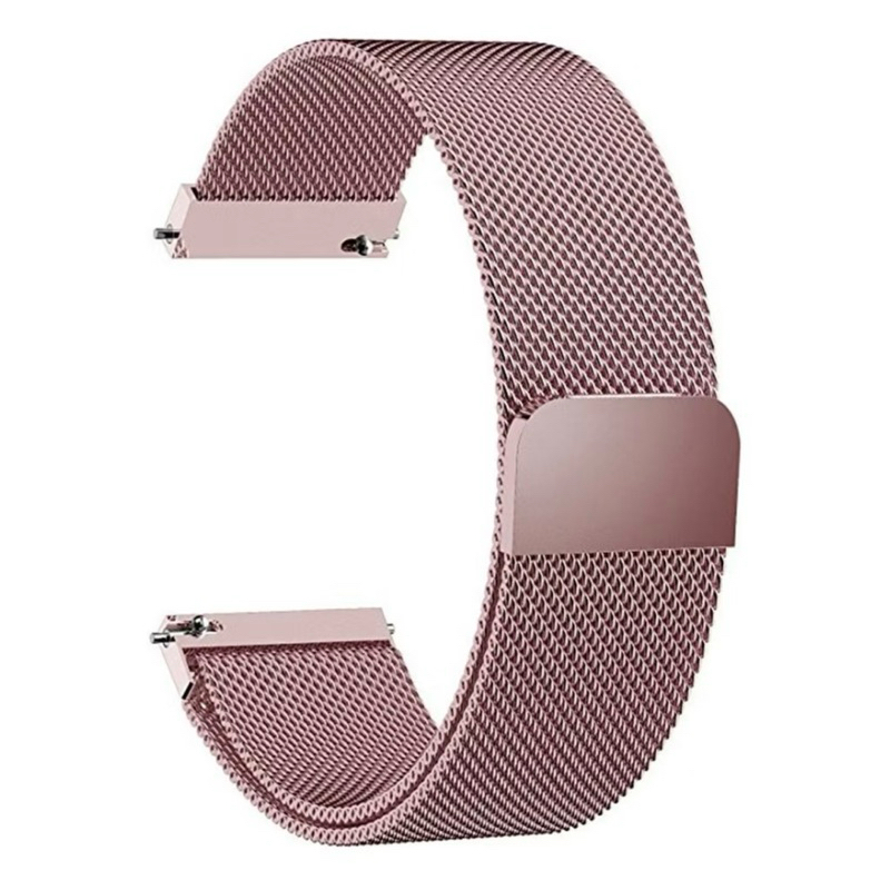 Pulseira P/smartwatch 20mm Relógio Milanese Aço Amazfit Bip Gts Galaxy Watch Active Y7 Q9 V6 P68 P70 P80 T80 P68 Y6