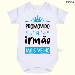 Body Bebê Frases Promovido a Irmão Mais Velho SF1554
