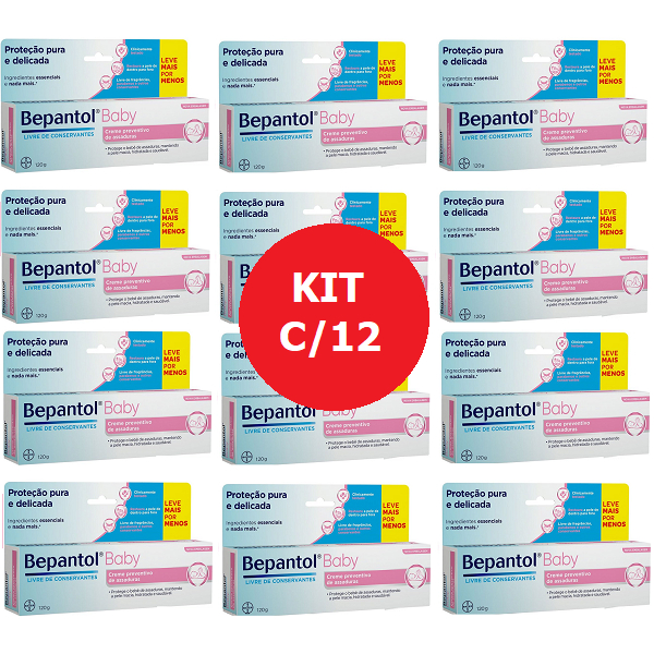 KIT C/12 BEPANTOL BABY CREME 120G