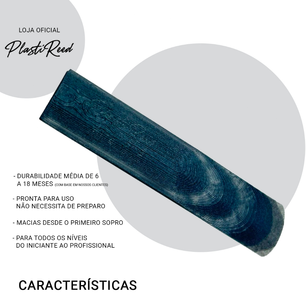 Palheta Plastireed Para Sax Alto Carbon