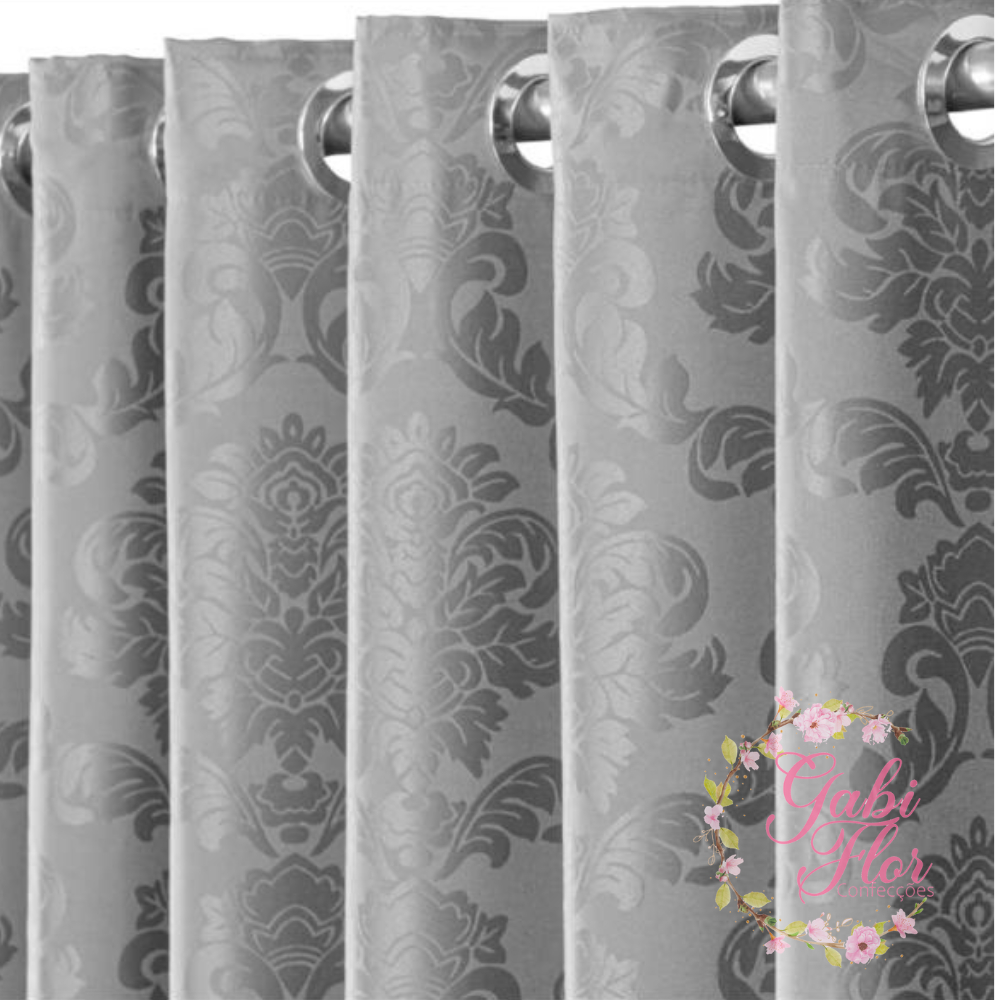 Cortina Jacquard Sala E Quarto 2,80 mts X 1,70 mts Esticado em Oferta na Shopee