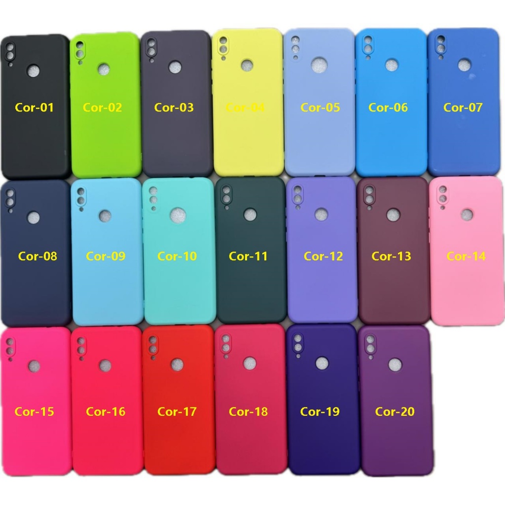 Capa Capinha Anti impacto Para Celular Xiaomi Redmi Note 7 / 7 Pro  - Com Interior Aveludado de Silicone 021XM - CP 021