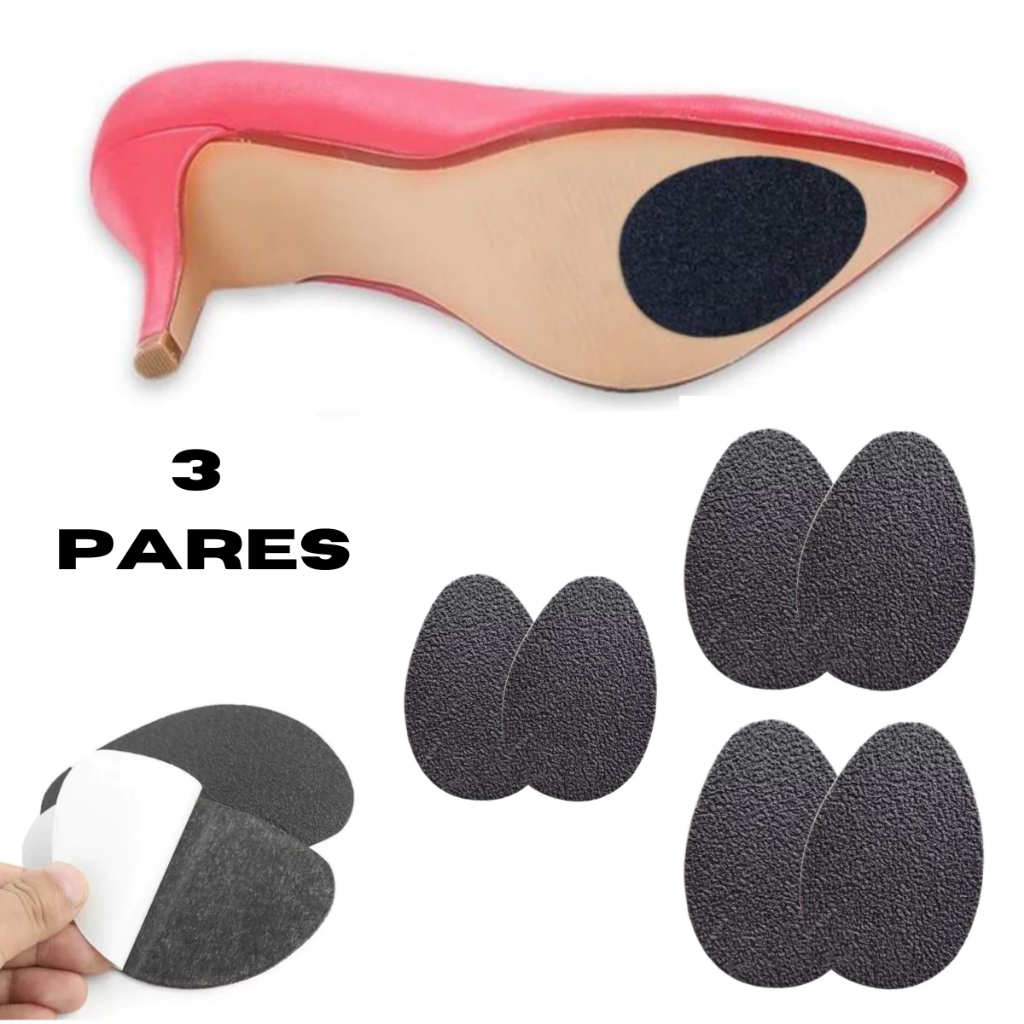 3 Pares de Adesivo Solado antiderrapante Para Sapatos