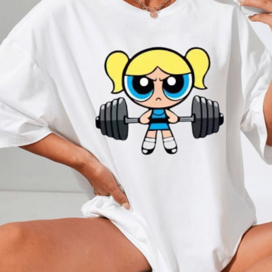 T- SHIRT Camisetão Algodão Feminino Gym Larga Blusão Academia