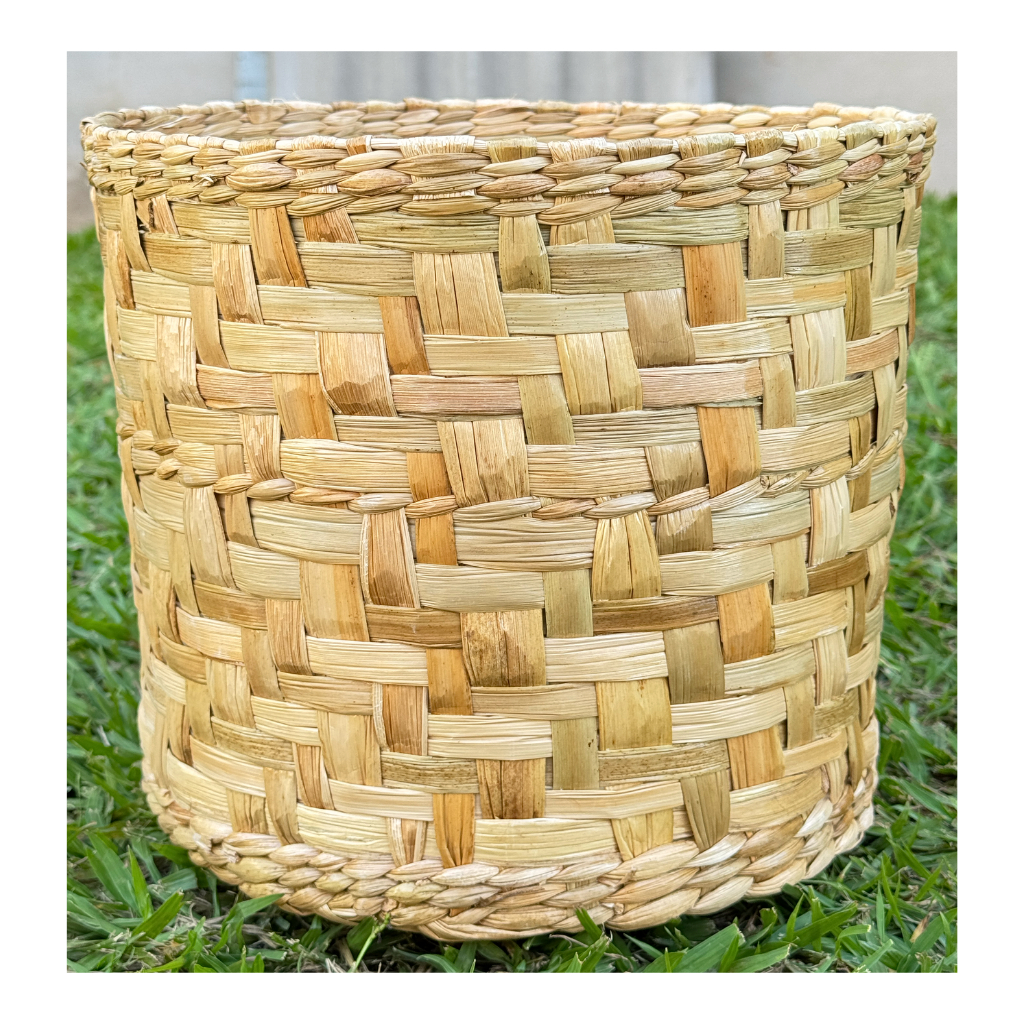 Vaso para Plantas Cachepot de Taboa Decorativo N°1 20x20x17 Cm