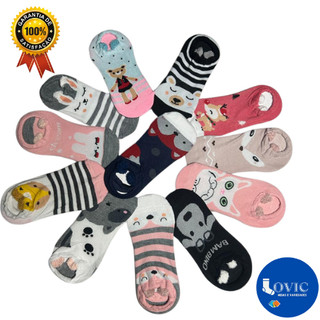 Kit Até 12 Pares Meias Adulto Soquete Confortavel Bichinhos Divertida Cano Curto Tamanho único 35-40