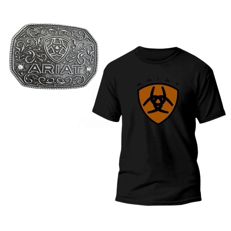 kit Fivela e Camiseta Ariat Premium