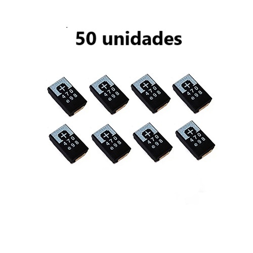 50 unidades de capacitor de Tântalo tantalo 470uf e 2.5v para PS3