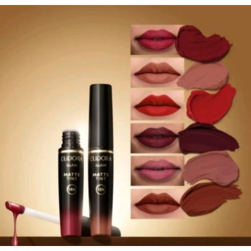 Batom  Líquido Matte Tint Eudora Glam  18h Nova Fórmula