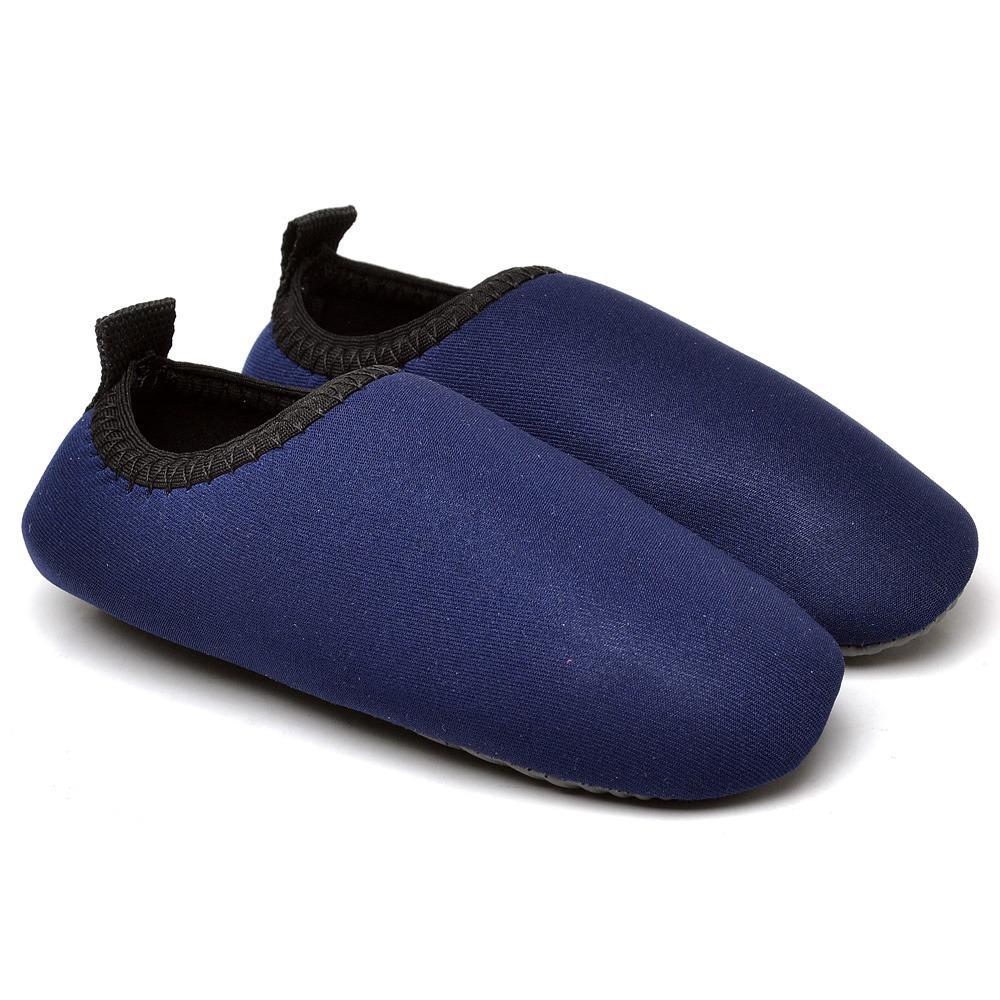 Sapatilha Infantil Azul liso Aquático Tênis hibrida Acquatilha Náutica Aquática Antiderrapante Sapatilha Infantil A