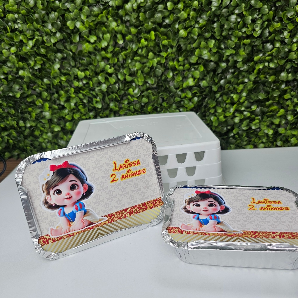 Marmitinha Personalizada BRANCA DE NEVE CUTE BABY - Personalizados - Festa infantil - Aniversário - Lembrancinha
