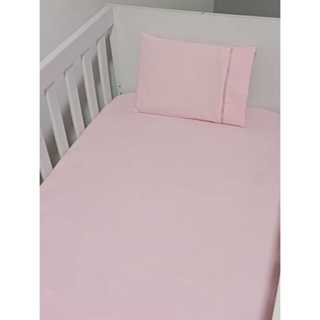 Lençol de Elastico para berço Padrao Americano Rosa Bebê 100% algodão em Oferta na Shopee