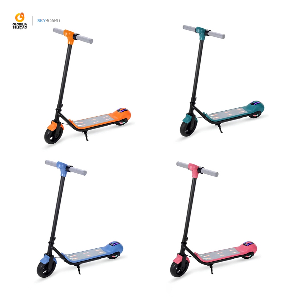 Patinete elétrico Infantil Scooter 6 polegadas com Bluetooth Velocidade 12km/h autonomia d...