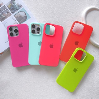 Capa de Silicone para iPhone 1112 13 14 15 Pro Max plus - Toque Suave, Cores Vibrantes, Tendência，Proteção Total em Oferta na Shopee