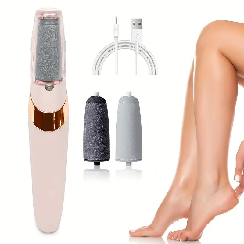 Lixador de Pé Elétrico - Esfoliador Tira Calos Pedicure Portátil Lixa Elimina Calo Usb Pilha em Oferta na Shopee