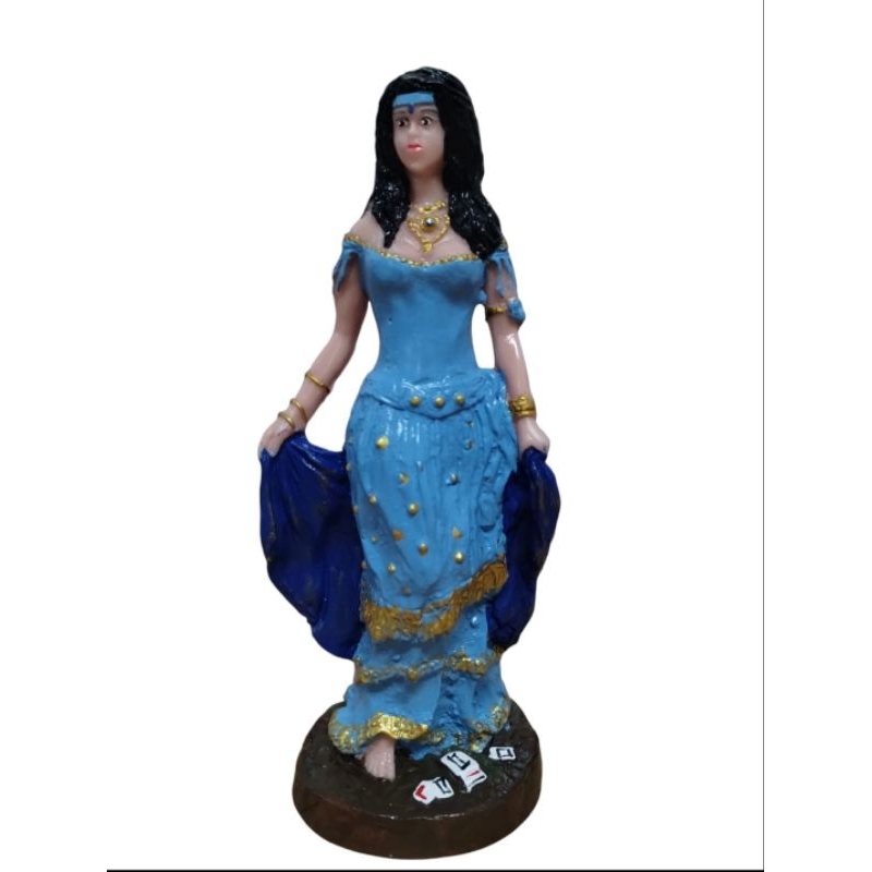 Cigana Yasmin 21 cm em resina estátua imagem religião umbanda candomblé