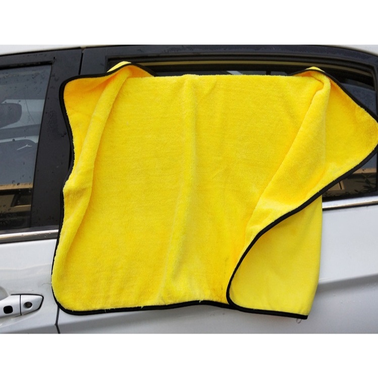 Toalha Secar Carro Moto Produto Profissional 60x90cm Amarelo e Preto Karbox