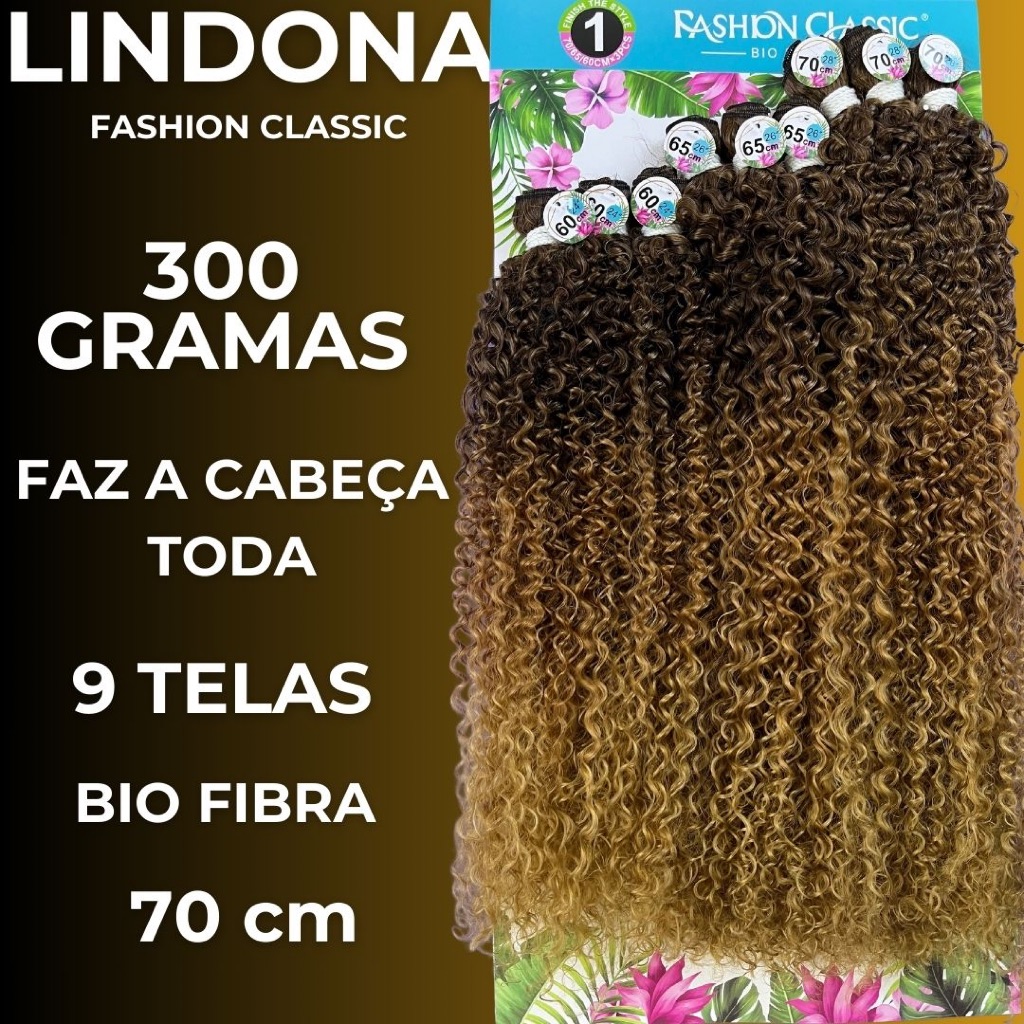 LINDONA 300 GRAMAS - FASHION CLASSIC BIO FIBRA - 9TELAS em Oferta na Shopee