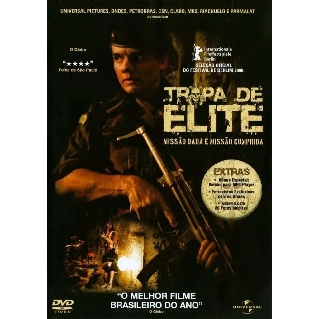 DVD Tropa De Elite 1 Missão Dada é Missão Cumprida  Original