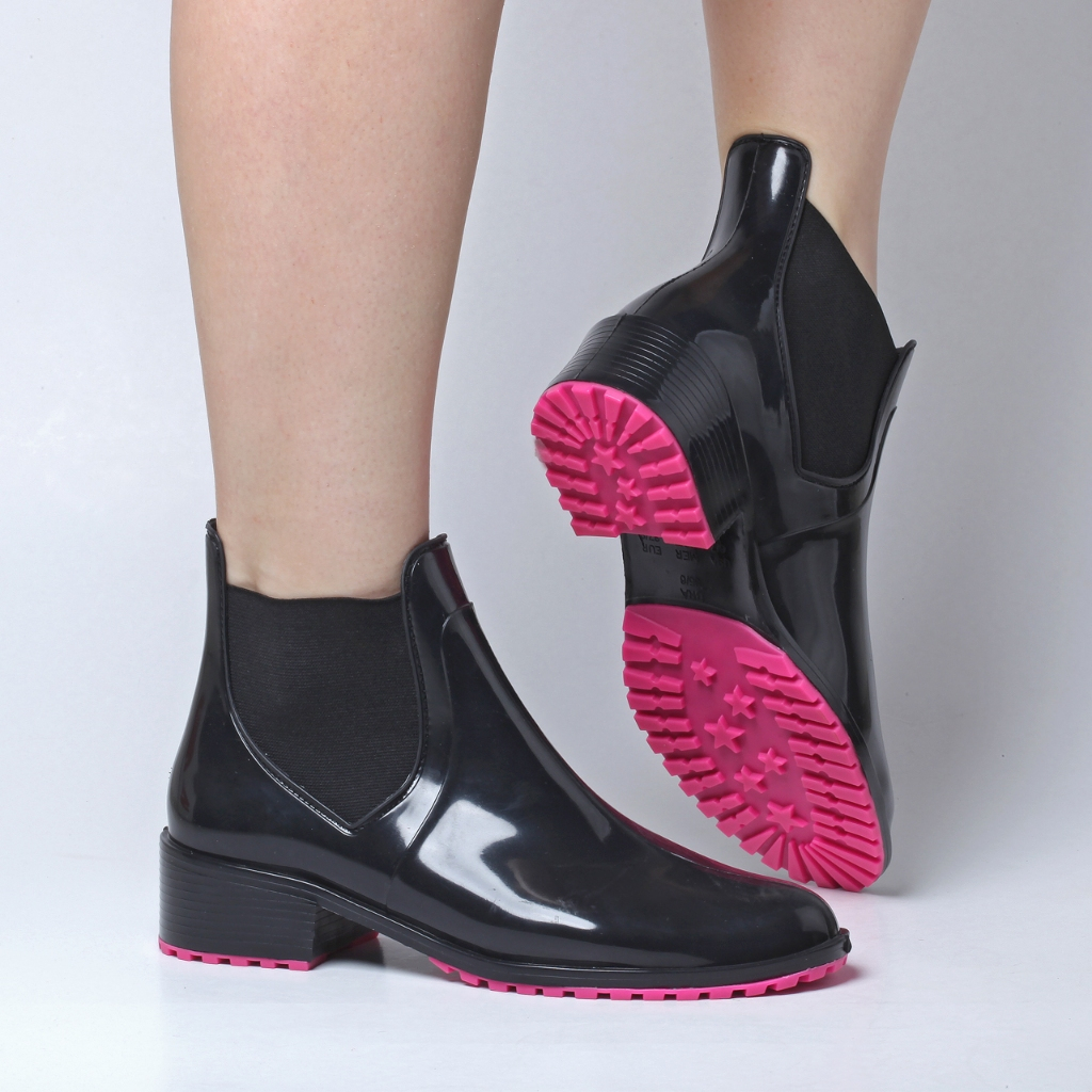 Bota Galocha Feminina Injetada Em Pvc Barato Várias Cores Com Palmilha