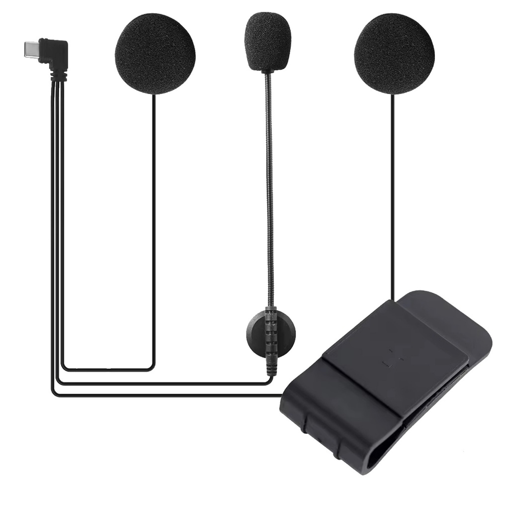 Fone De Ouvido e suporte compativel Intercomunicador V6 PRÓ+ Capacete De Motocicleta