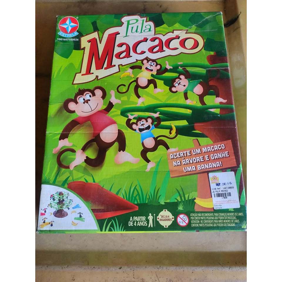Jogo Pula Macaco Da Estrela - Brinquedo Completo