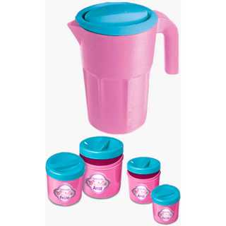 KIT JARRA E PORTA CONDIMENTO BRINQUEDO FAZ DE CONTA COZINHA MENINA em Oferta na Shopee