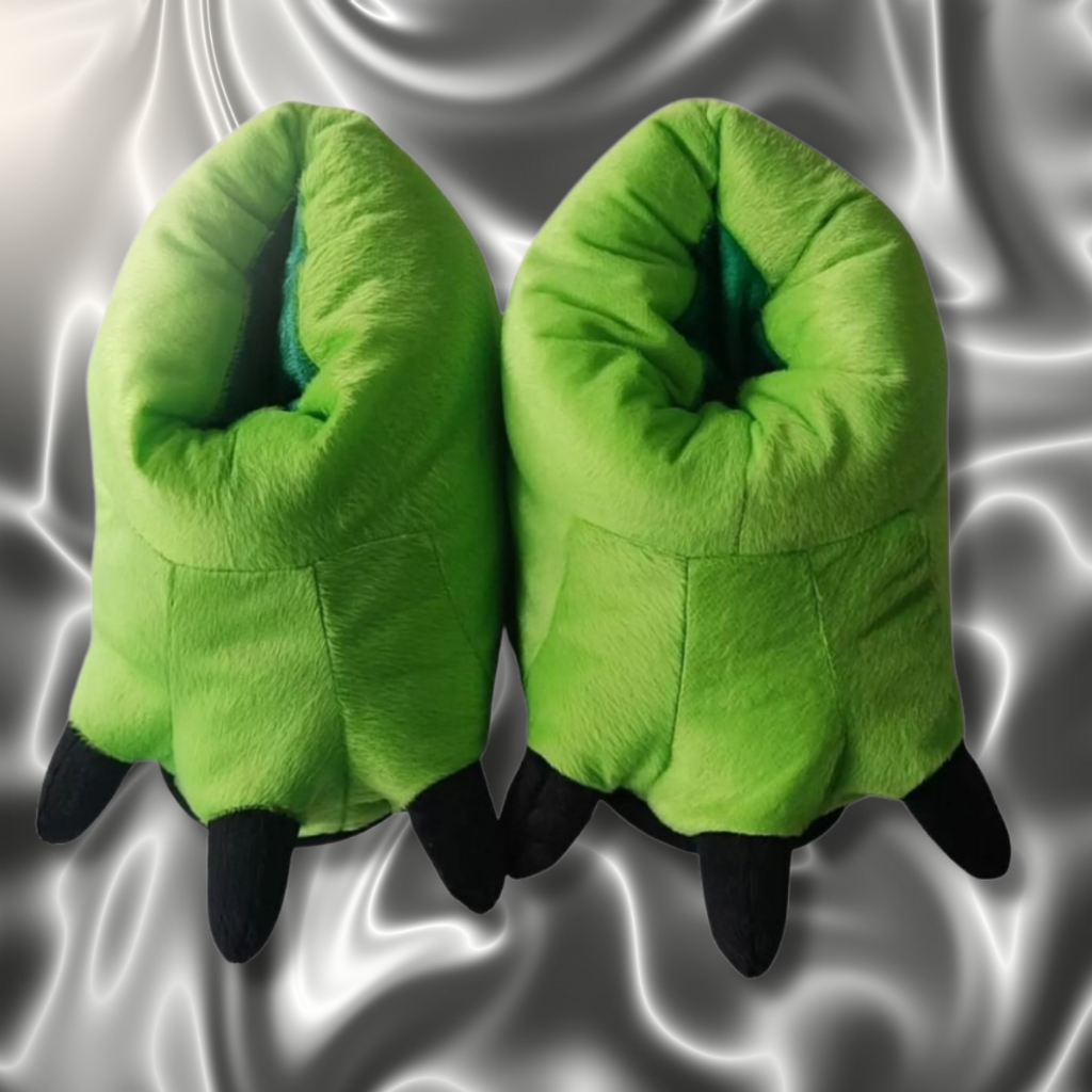 Pantufa Garra Monstro 3D Várias Cores Infantil Grinch Antederrapante