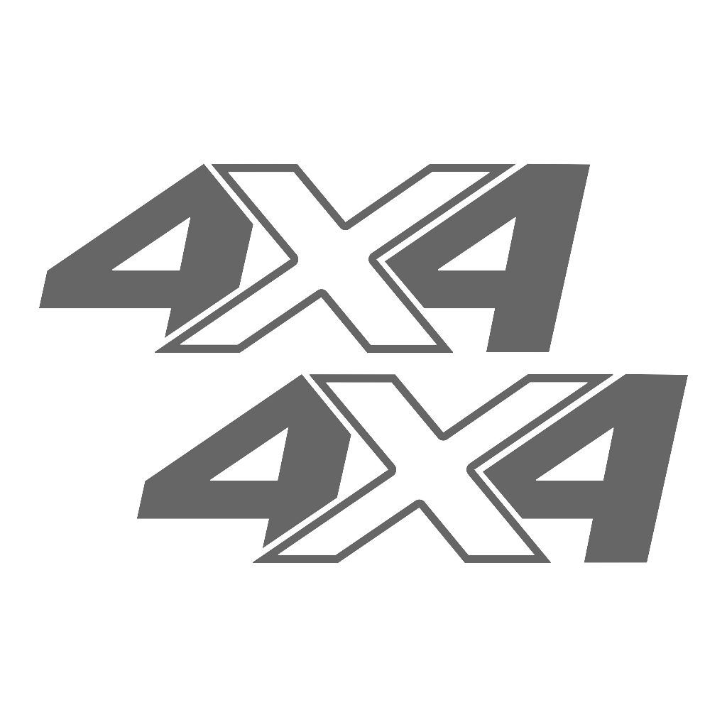 Kit 2 Adesivos 4x4 Frontier Nissan 2020 2021 2022 2023 GRAFITE Personalizado Tuning Acessórios Automotivo NS28