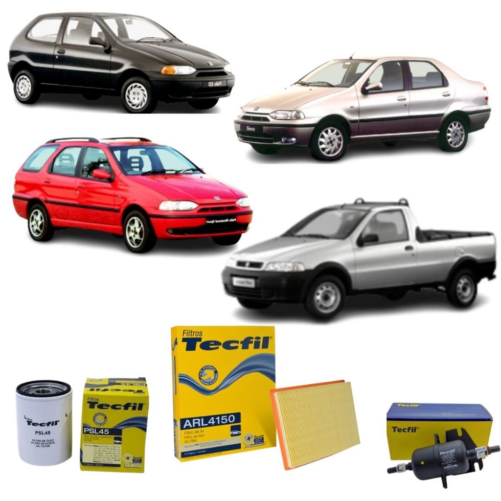 Kit Filtros Fiat Palio Strada Siena Wekkend 1.0 1.5 Fiasa Tecfil Original em Oferta na Shopee
