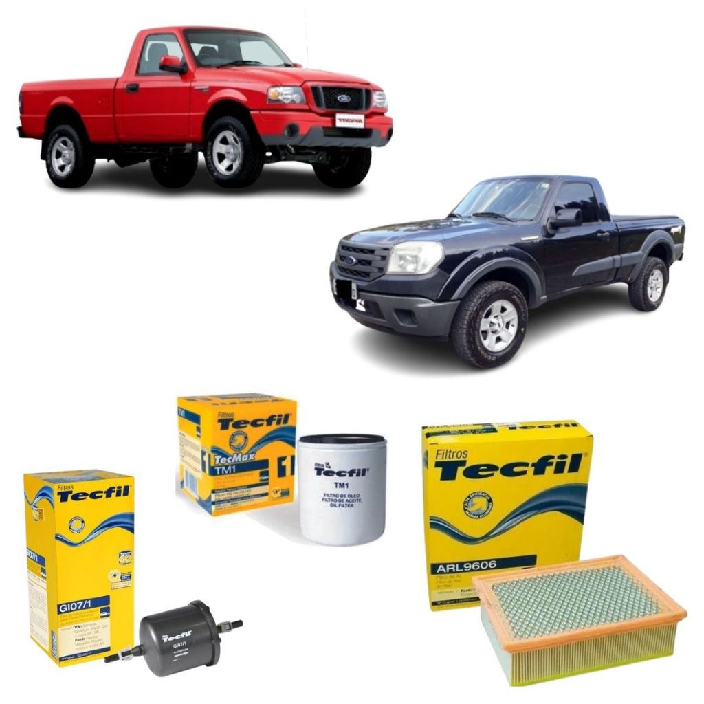 Kit Filtros Ford Ranger 2.3 16V Gasolina Tecfil