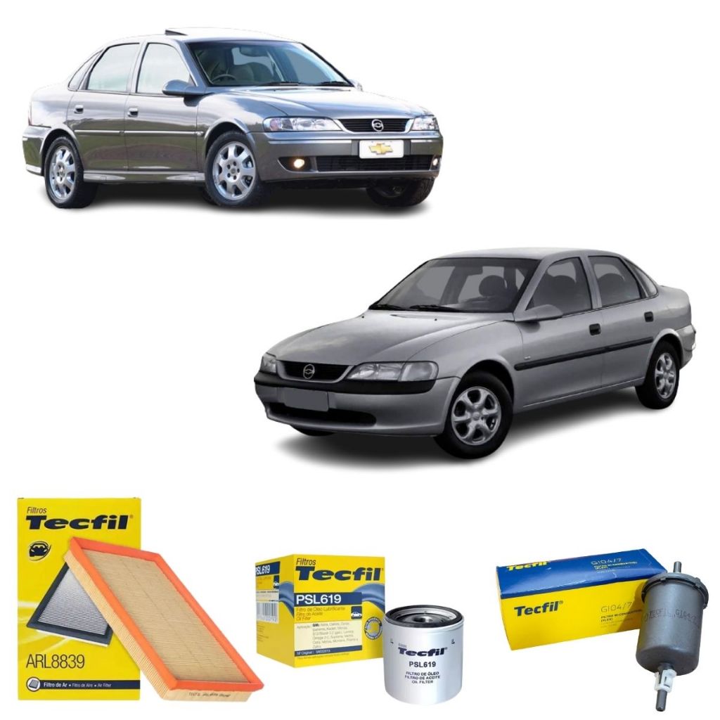 Kit Filtros GM Vectra 2.2 2.0 GLS CD Elegance Millenium  8V 1997 a 2005 Tecfil em Oferta na Shopee
