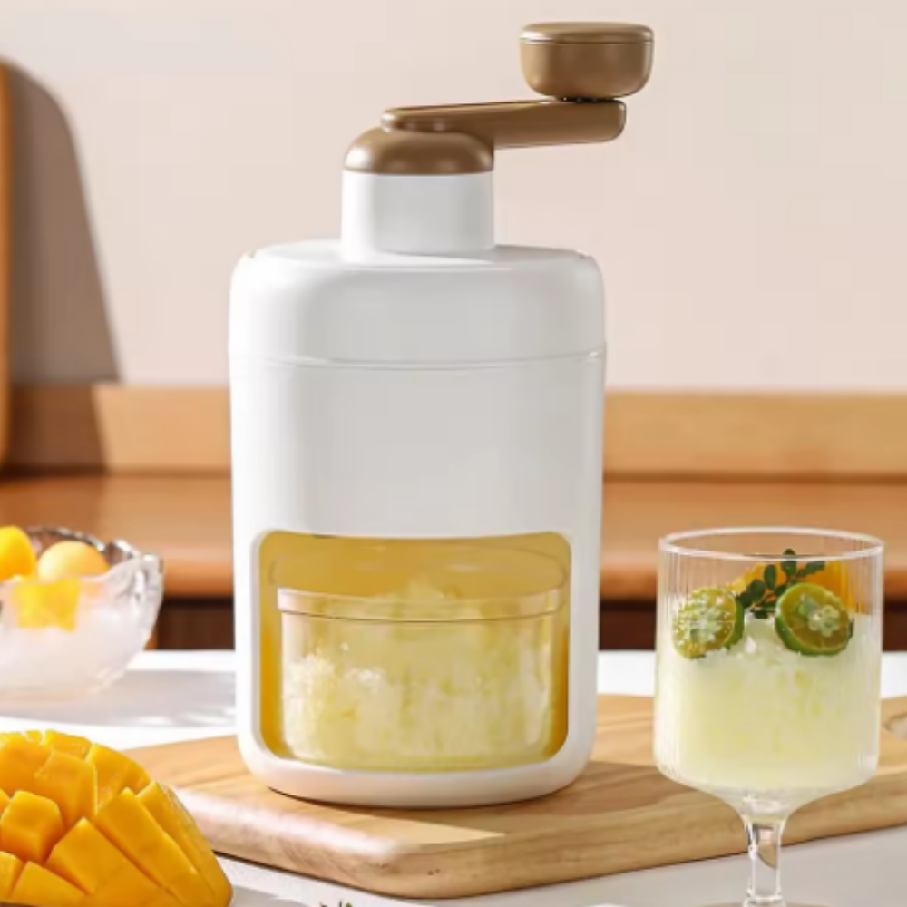Triturador de Gelo Com Manivela Multiuso Para Drinks Raspadinha