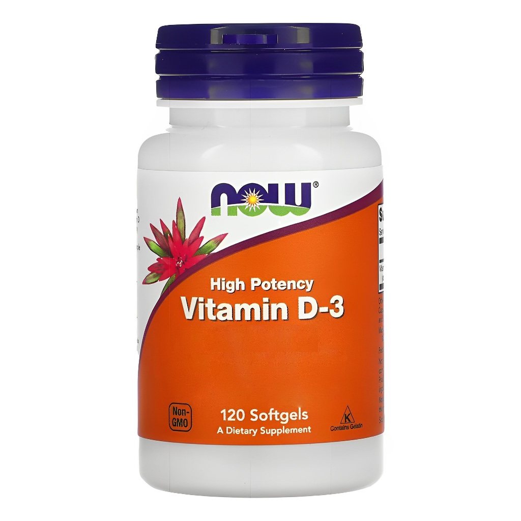 Vitamina D Now Foods 120 Softgels Made Usa - Health