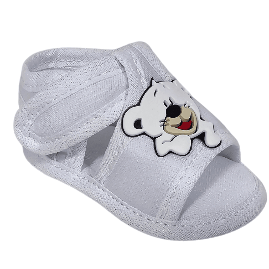 Sandália Tecido infantil Bebê Menino Ursinho Urso Verão — imagem 2 de 2