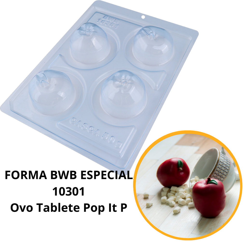 1~4 lançamento bwb forma silicone maça média  bwb  3 partes cod 10301 - Home & Living