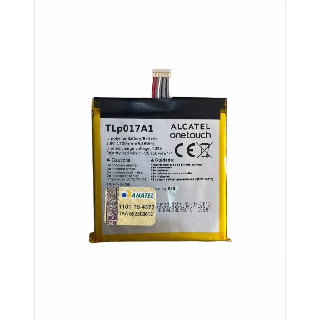 Ba-teria Modelo Tlp017a1 Original Para Alcatel One Touch Idol Mini 6012D