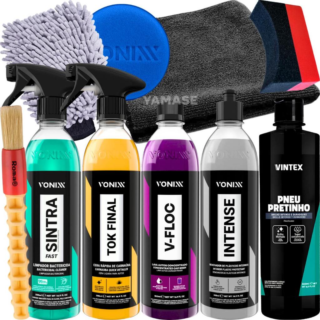Kit Lavagem Shampoo Cera Tok Final Intense Sintra Fast Vonix