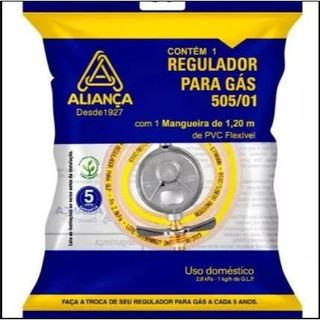 KIT COM 10 REGISTRO DE GÁS COMPLETO(REGULADOR+MANG+ABRAÇADEIRAS) BOTIJÃO DE 13KG