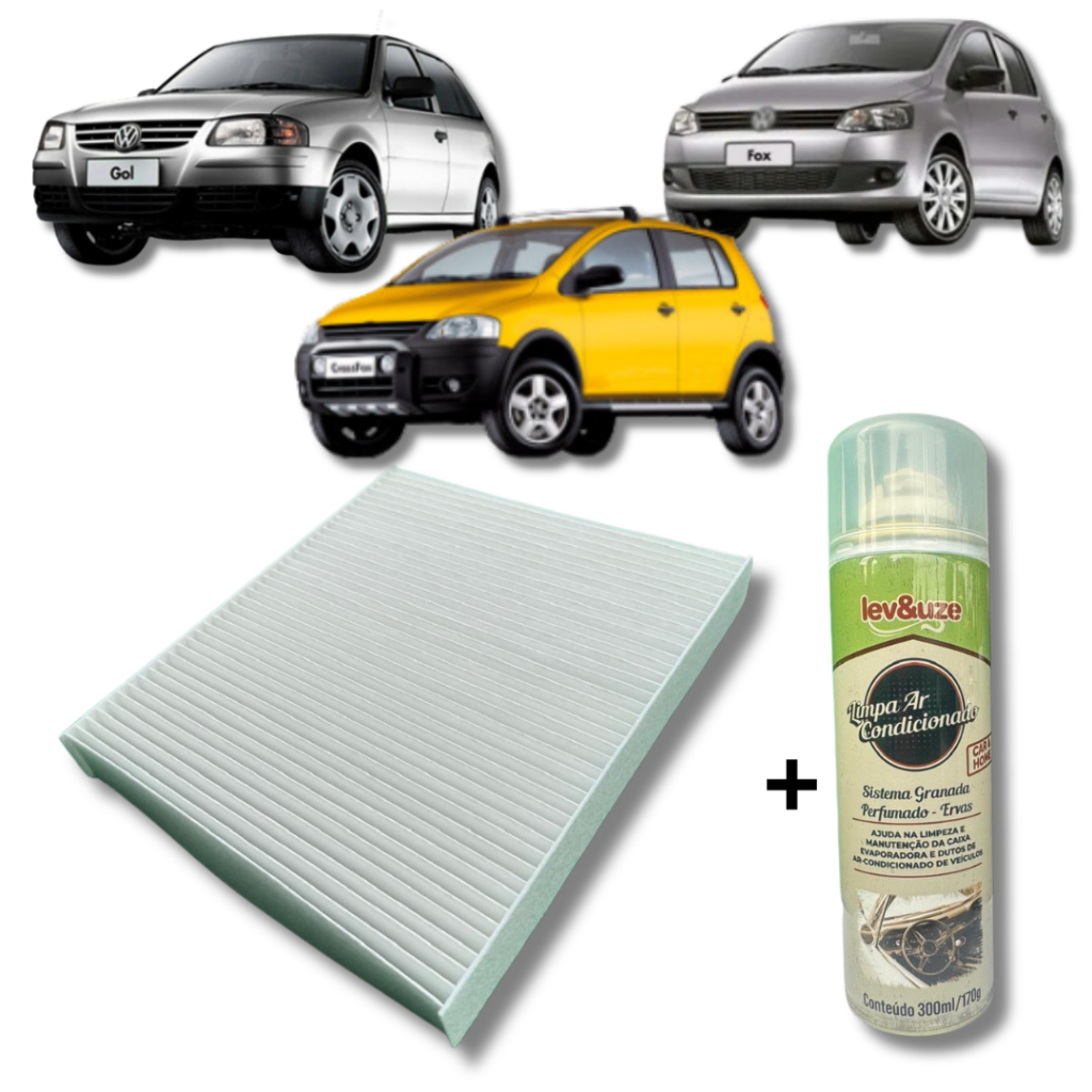 KIT FILTRO DE CABINE CROSS FOX GOL FOX + GRANADA (FC270)