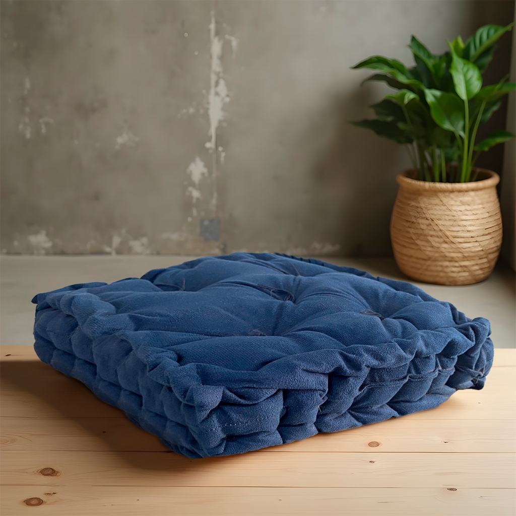 Almofada Futon Roma para Banco e Palhetes de Madeira Tecido Sued 40X40x12 cm
