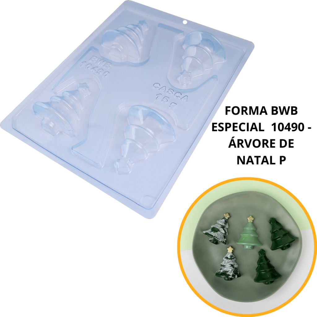 Forma bwb ÁRVORE DE NATAL P 25g especial 3 partes natal 2023 Cód. 10490 - Home & Living